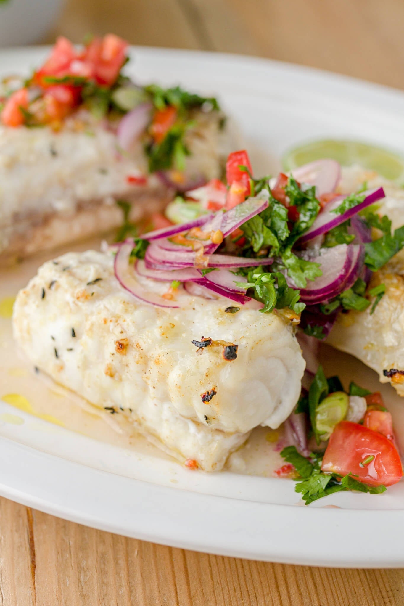 Whole Monkfish Tail with Chilli, Tomato and Lime Salsa Recipe
 – Rockfish