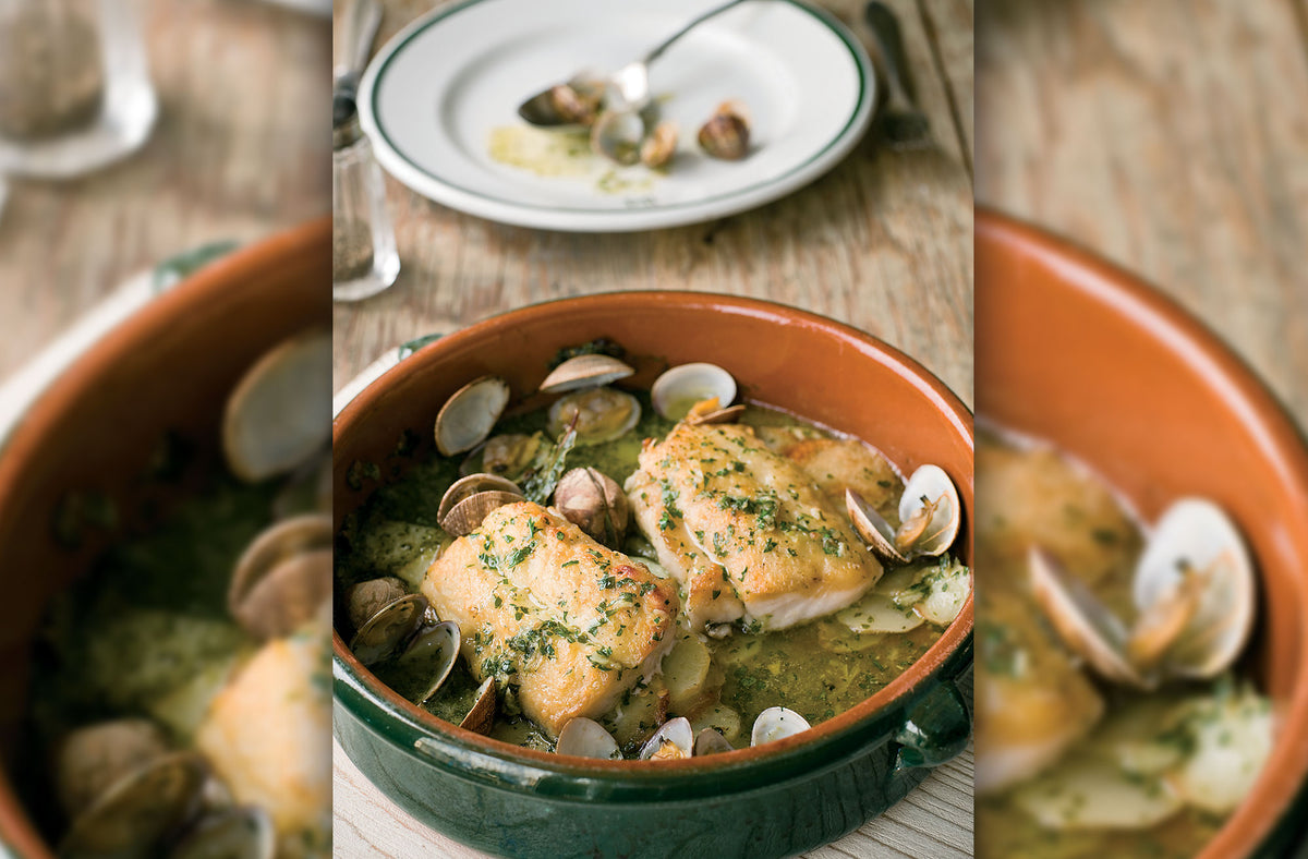 Hake with Green Sauce and Clams Rockfish