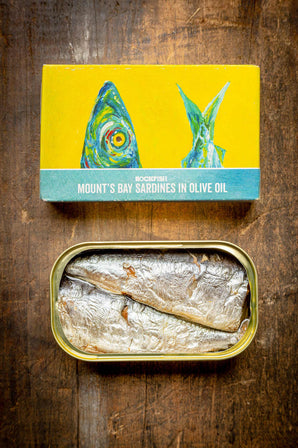 Rockfish Mount's Bay Sardines in Olive Oil - Premium Tinned Seafood
