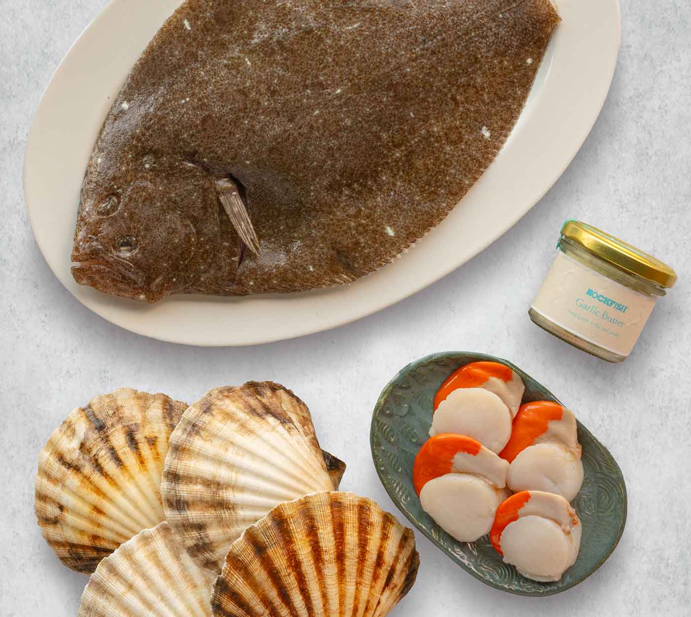 Brill and scallops valentine's box - mobile