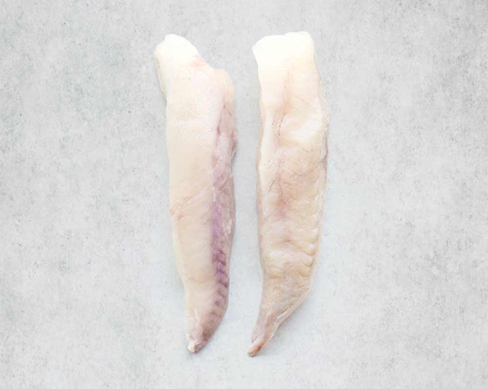 A children's sized portion of monkfish fillets from Rockfish