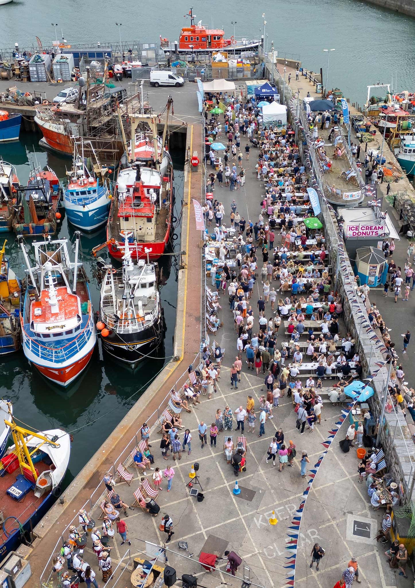 Sardine Festival Aerial view