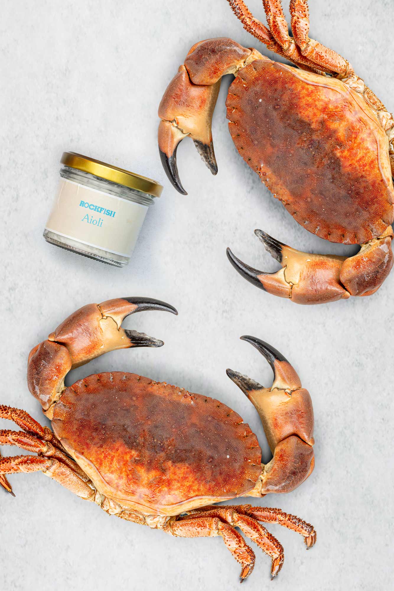 2 whole cooked crab and a free aioli from Rockfish