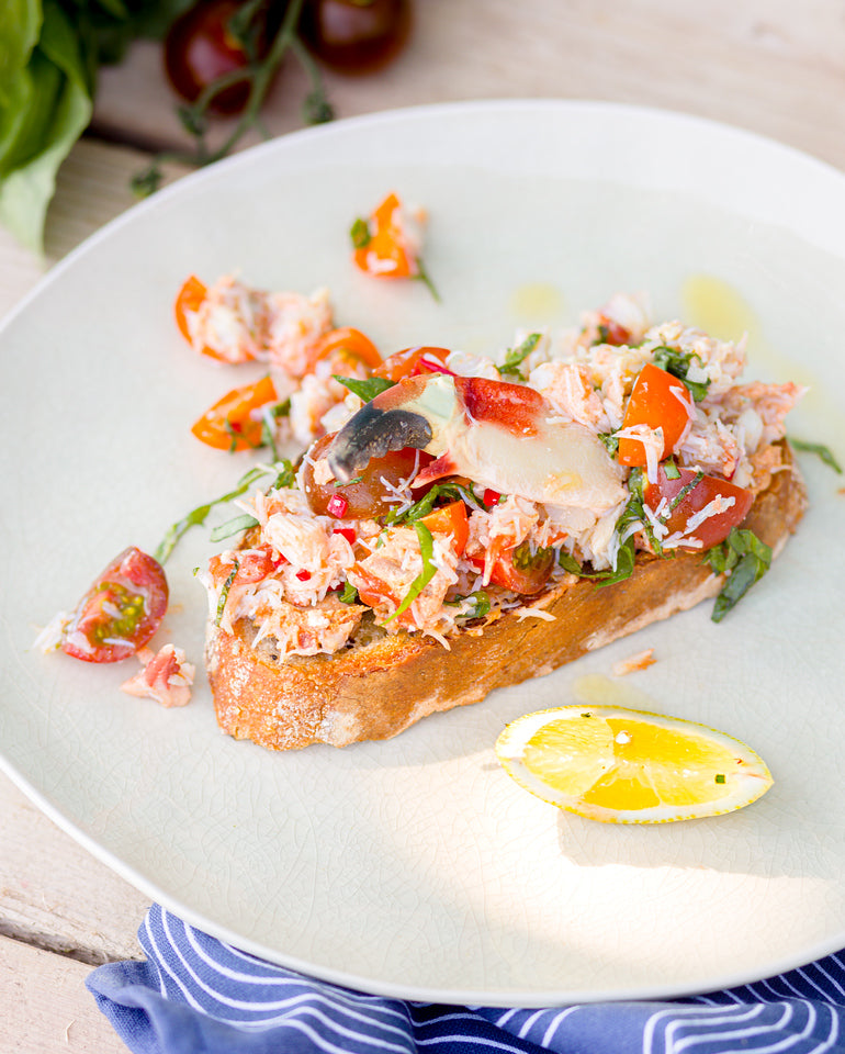 Fresh Crab Bruschetta