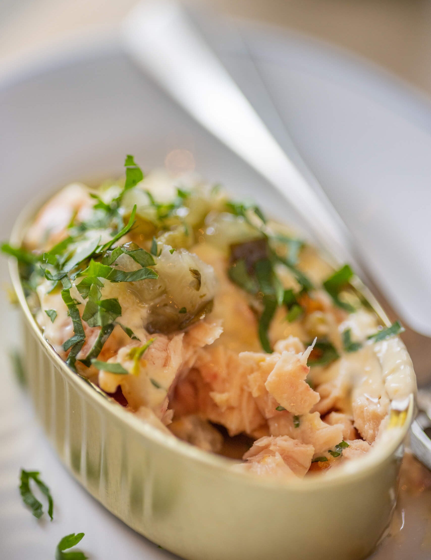 Russian-style Olivier salad with bonito recipe