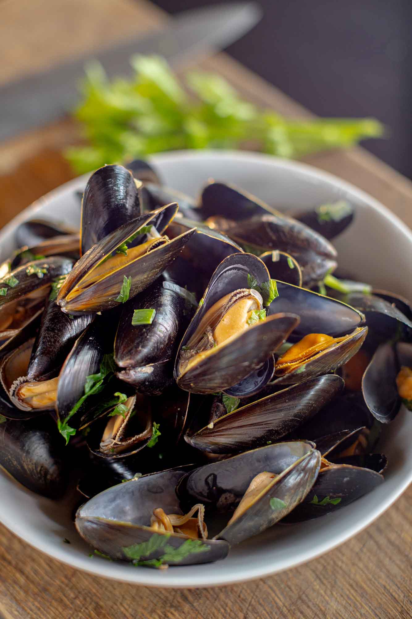 Rockfish mussels in Burrow Hill cider