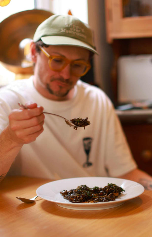 Squid or Cuttlefish braised in its Ink