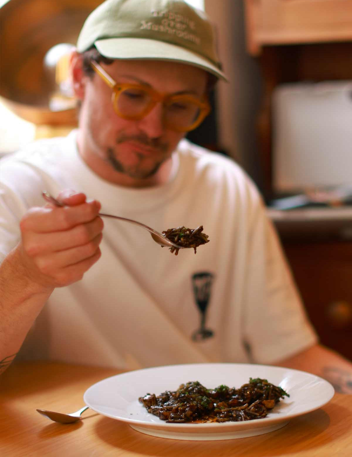 Squid or Cuttlefish braised in its Ink