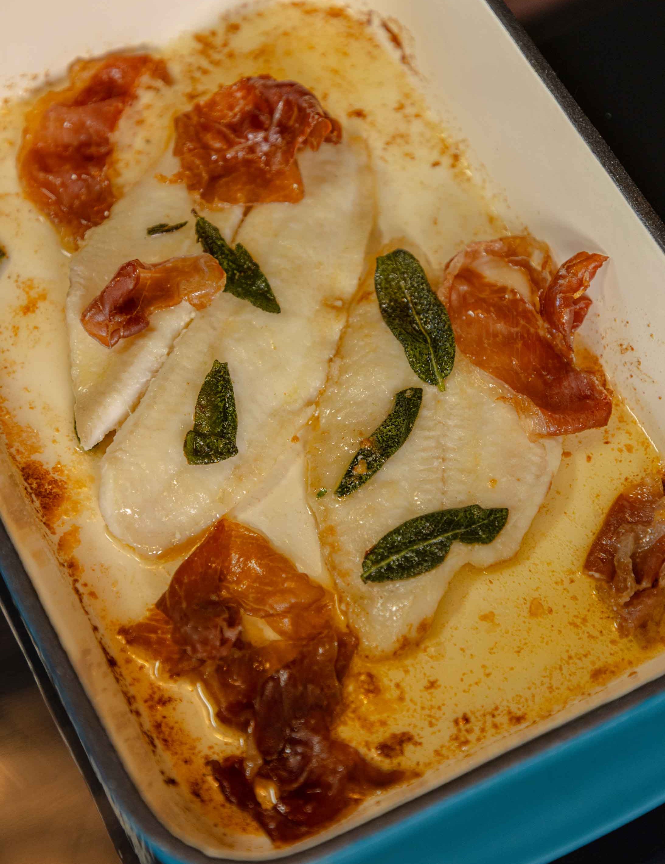 Dover Sole with Prosciutto and Sage