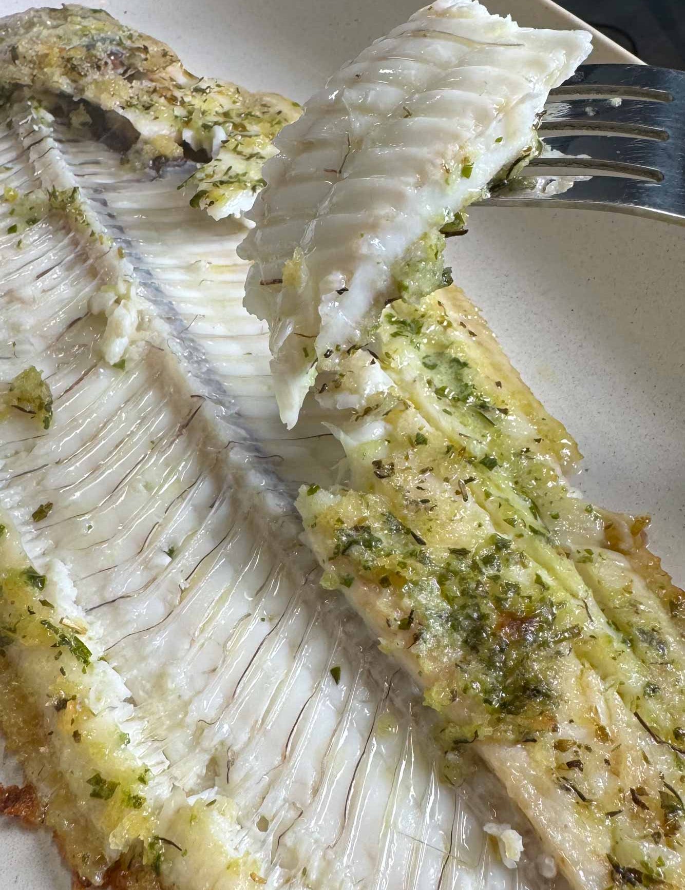 Dover Sole in a herb crust