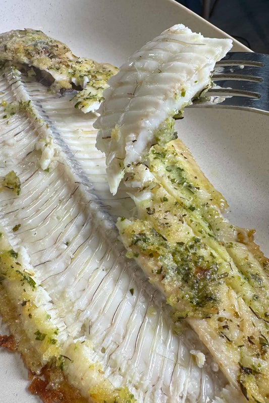 Dover Sole in a herb crust