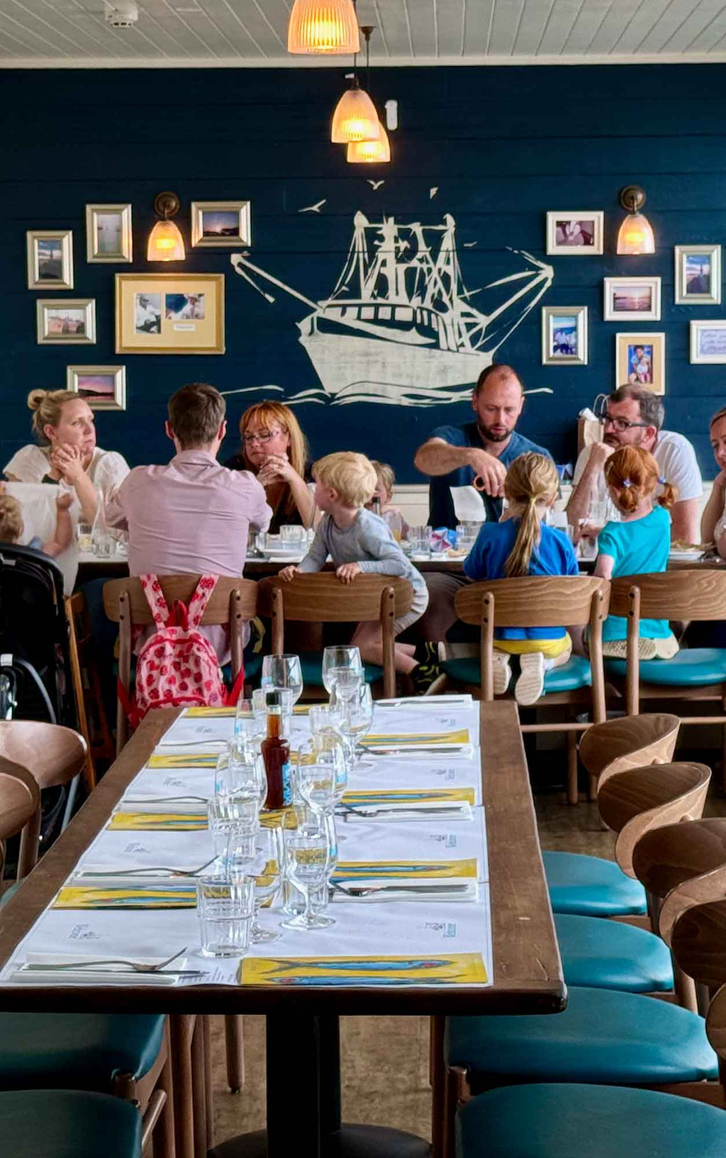 Group enjoying food at Rockfish