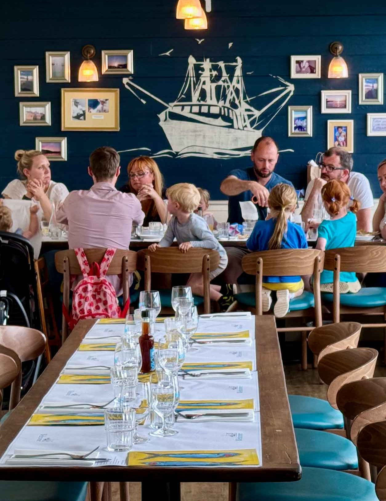 Group enjoying food at Rockfish