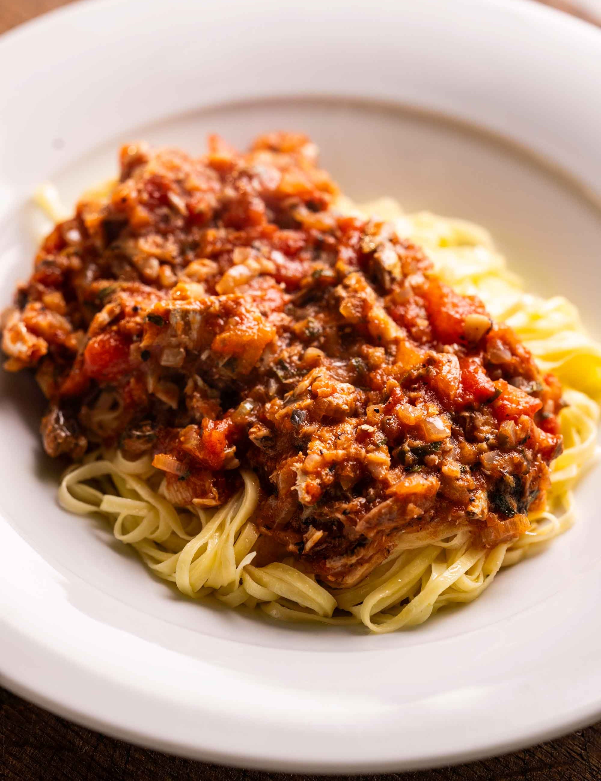 Tagliolini with sardines