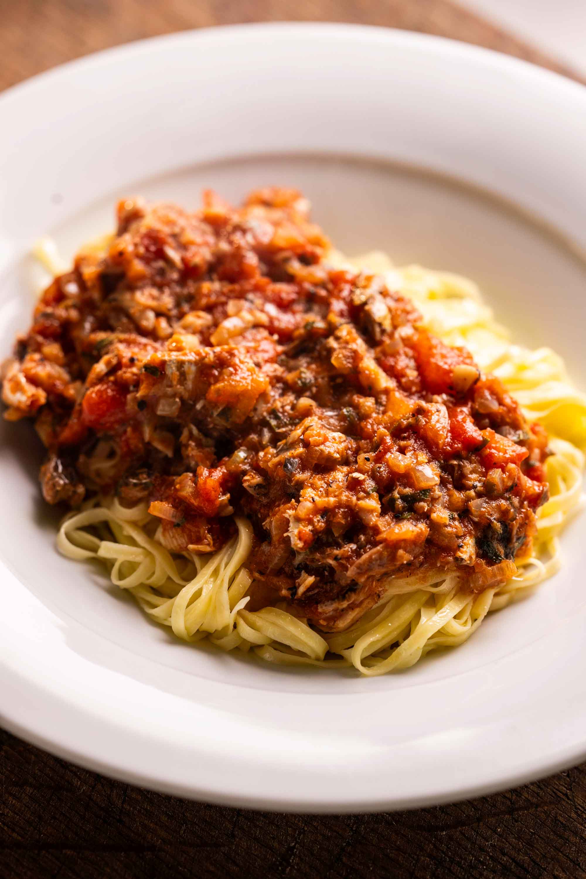 Tagliolini with sardines
