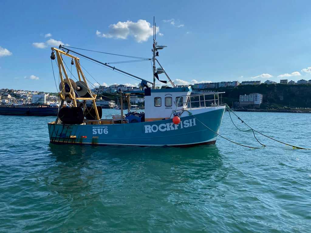 Image of Rockfisher boat in Brixham harbour