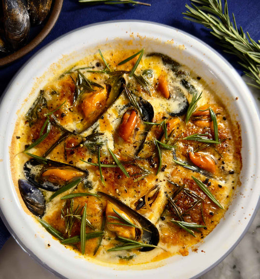 Mussel gratin