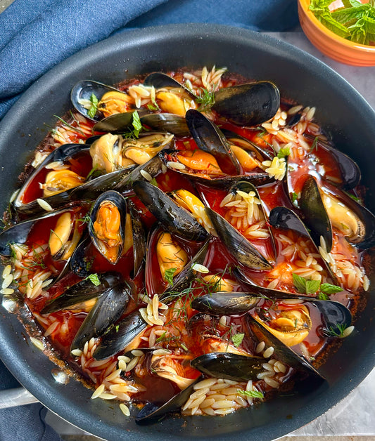 Mussels in a Nduja and Cider Cream Sauce