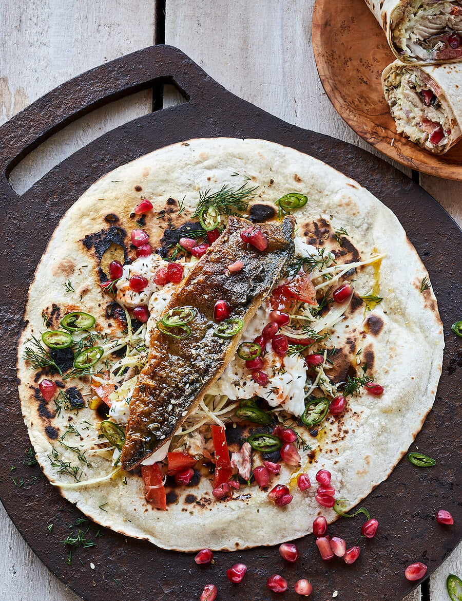 Mackerel Schwarma recipes