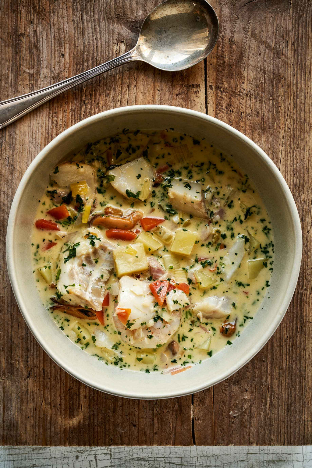 Rockfish seafood chowder