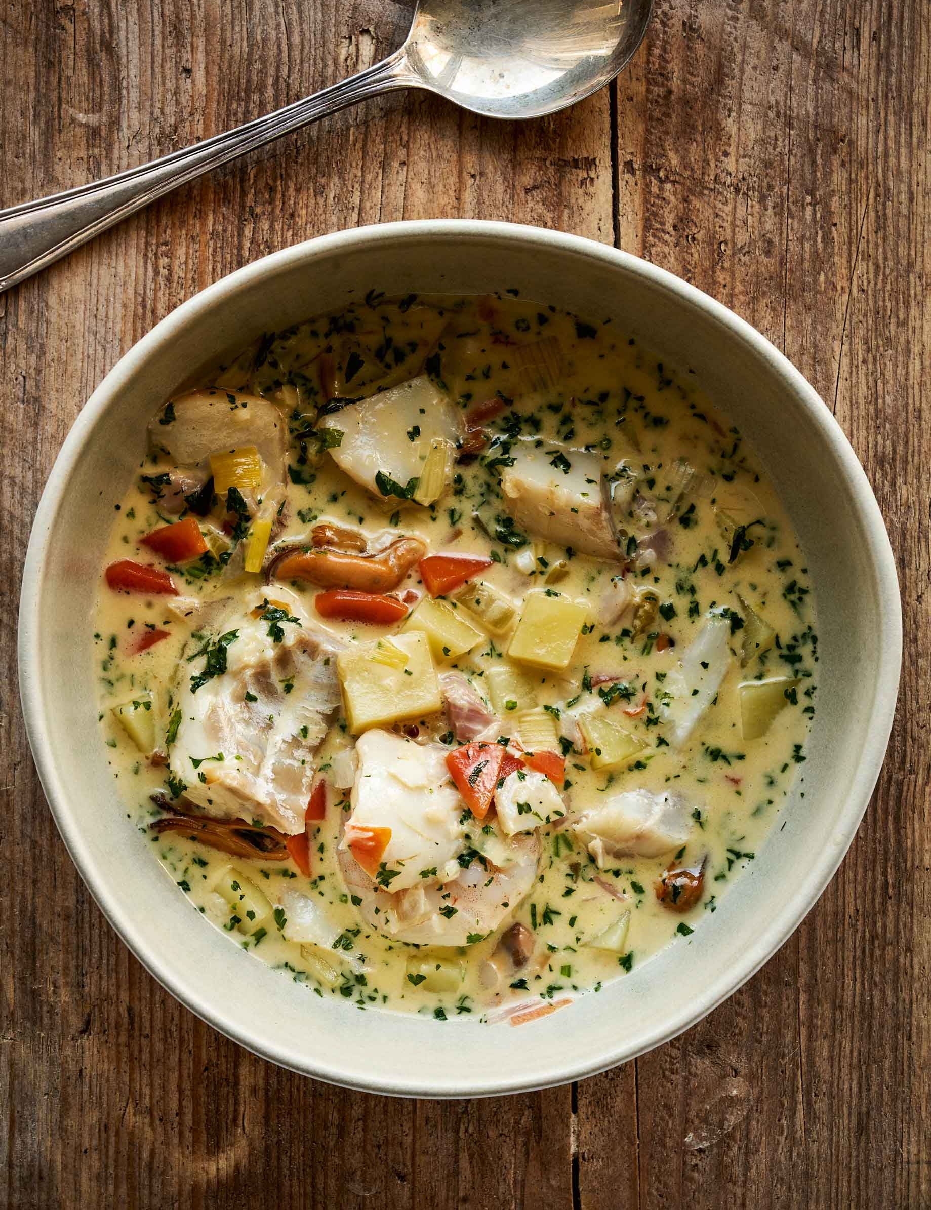 Rockfish seafood chowder