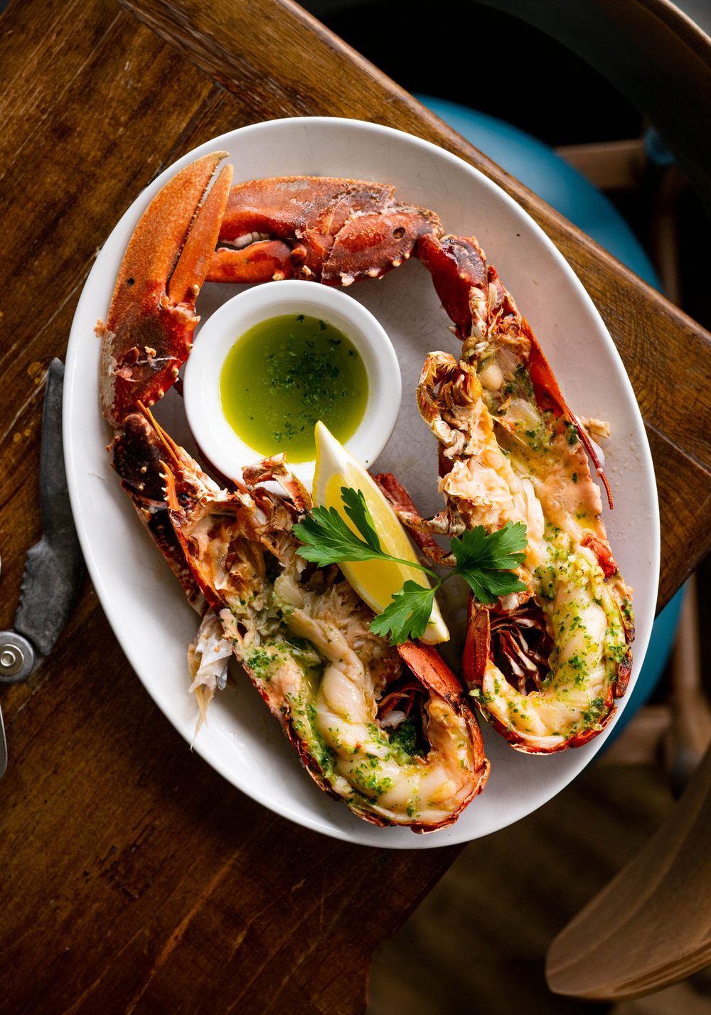 Whole Lobster with garlic butter