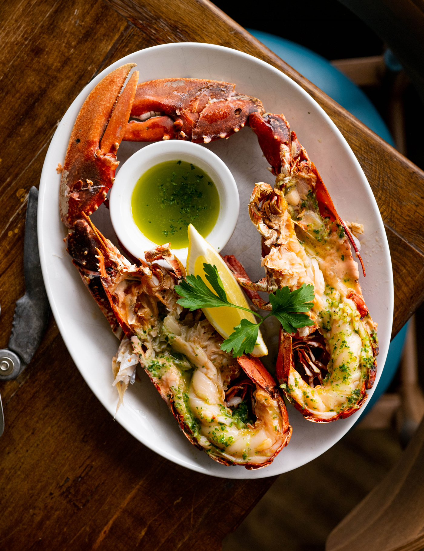 Whole Lobster with garlic butter