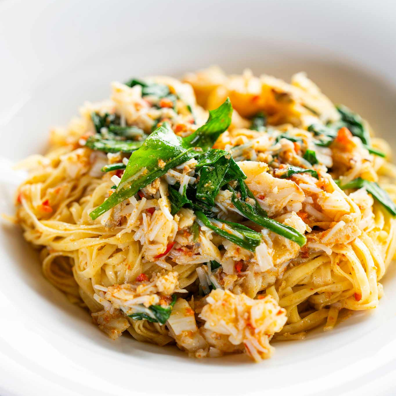 Tagliolini with Cornish crab and Chilli recipe by Mark Hix for Rockfish
