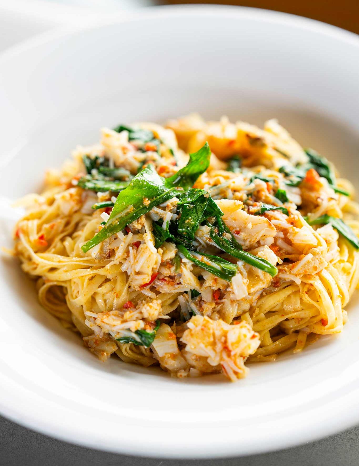 Tagliolini with Cornish crab and Chilli recipe by Mark Hix for Rockfish