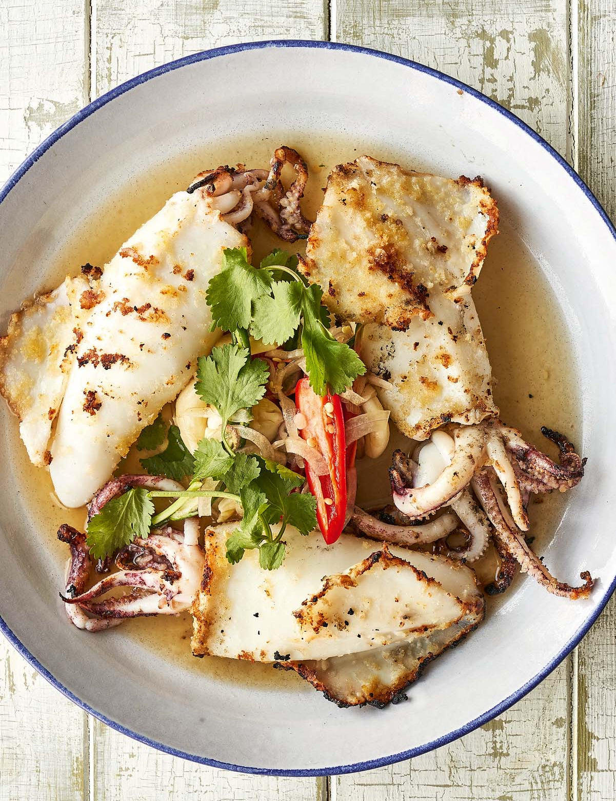 Pan Fried Torbay Squid