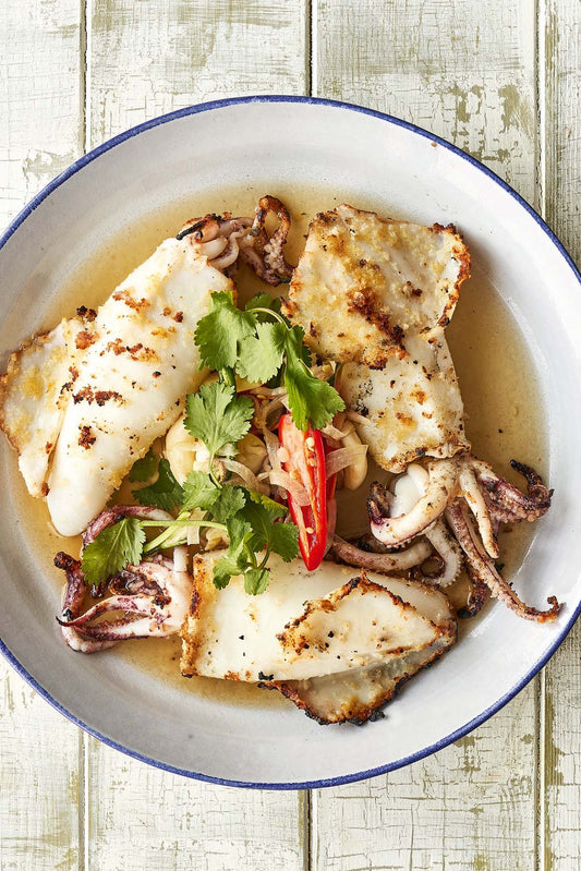 Pan Fried Torbay Squid