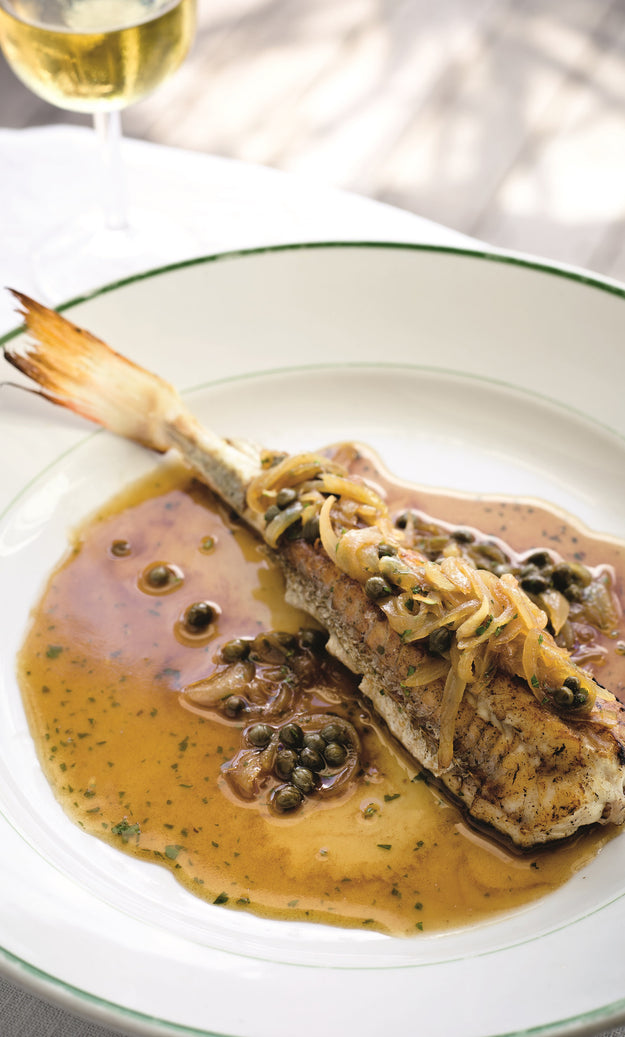 Gurnard with Onions and capers in Agro Dolce Recipe