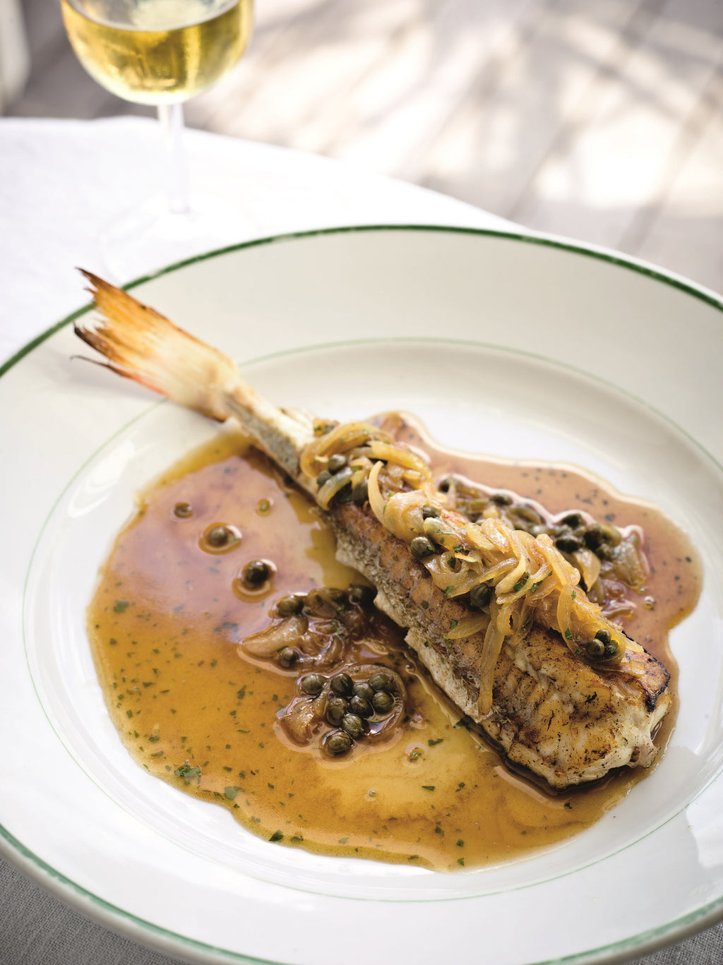 Gurnard with Onions and capers in Agro Dolce Recipe