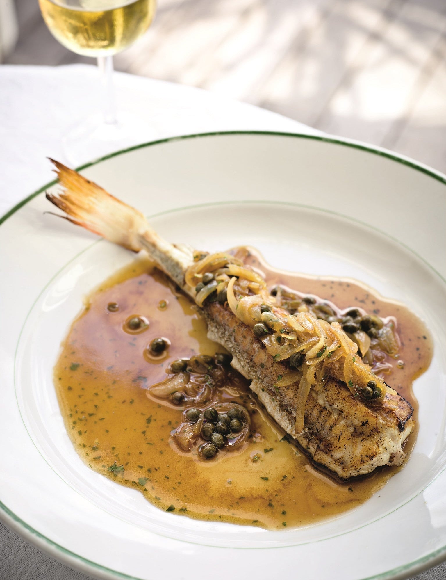 Gurnard with Onions and capers in Agro Dolce Recipe