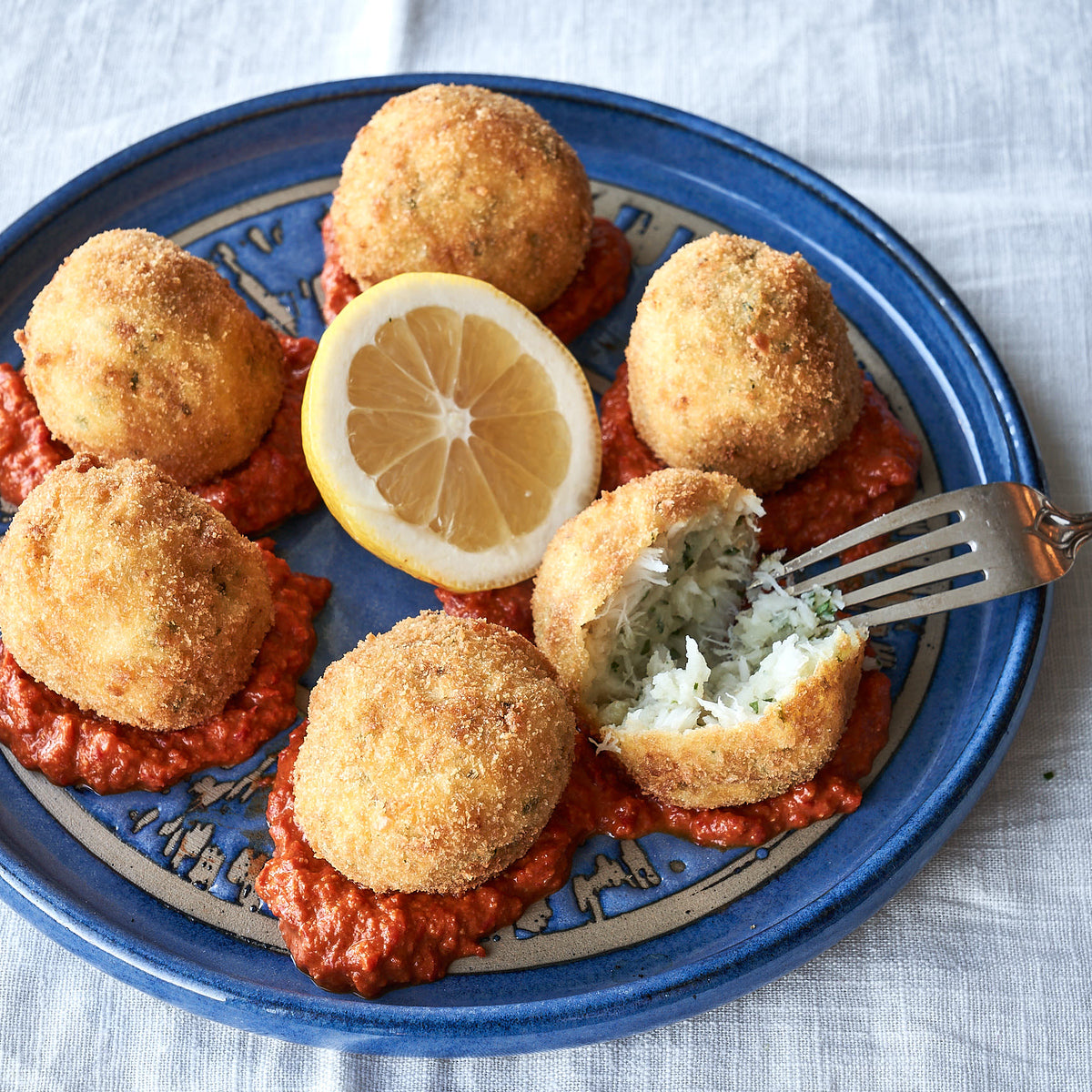 Fish cakes with romesco sauce | Rockfish Seafood Recipes