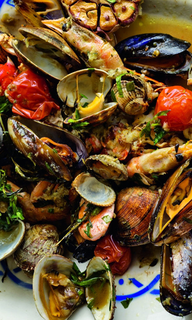 Mixed Roasted Shellfish with Tarragon and Balsamic recipe