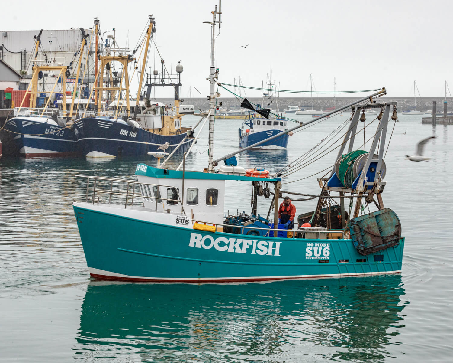 Rockfisher Fishing Boat coming into Brixham harbour