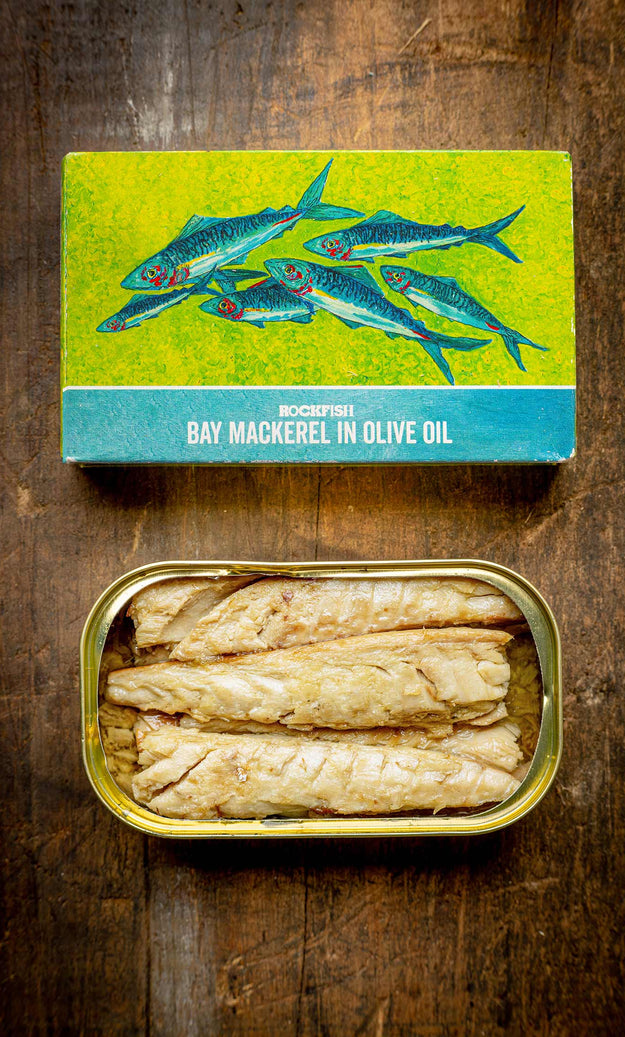 Rockfish Bay Mackerel in olive oil - Premium Tinned Seafood