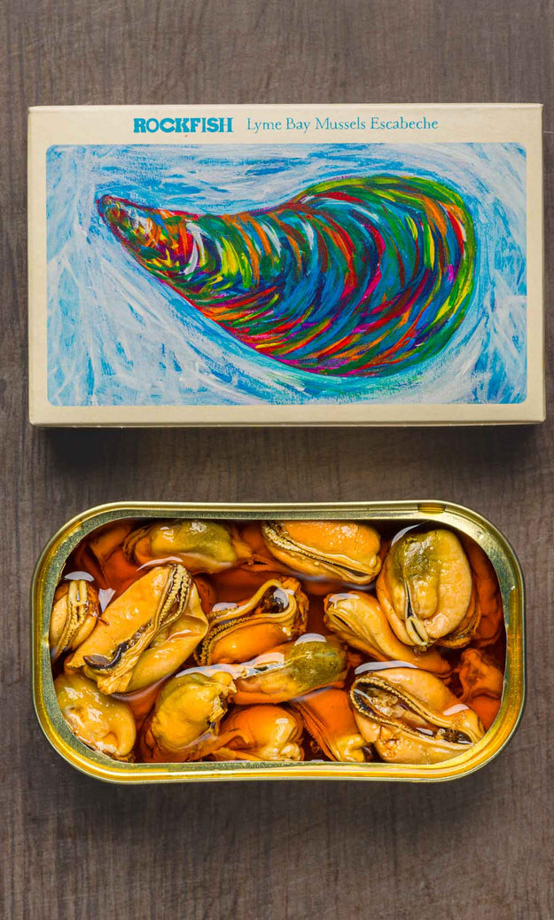 Rockfish Tinned Lyme Bay Mussels Escabeche