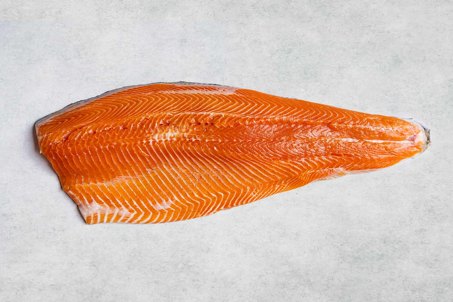 Whole side of chalk stream trout from Rockfish