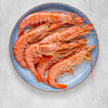 Wild Atlantic shell on prawns
