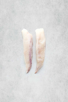 A children's sized portion of monkfish fillets from Rockfish