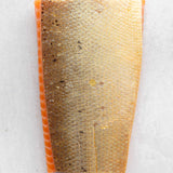 Rockfish Glenarm Salmon double smoked 500g skin side up