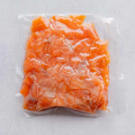 Rockfish Glenarm double smoked Salmon trim in its packaging
