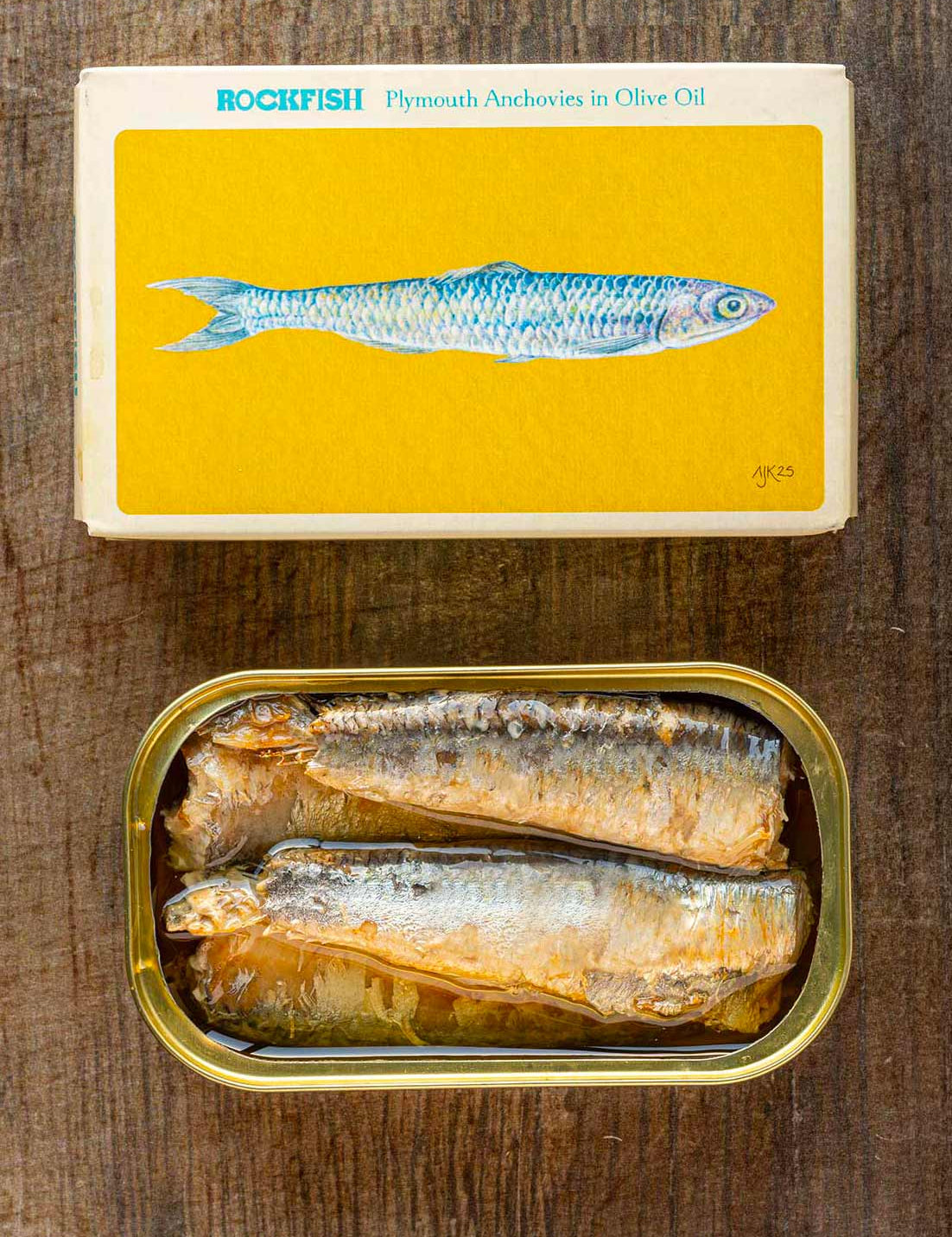 Rockfish Plymouth Anchovies in Olive Oil