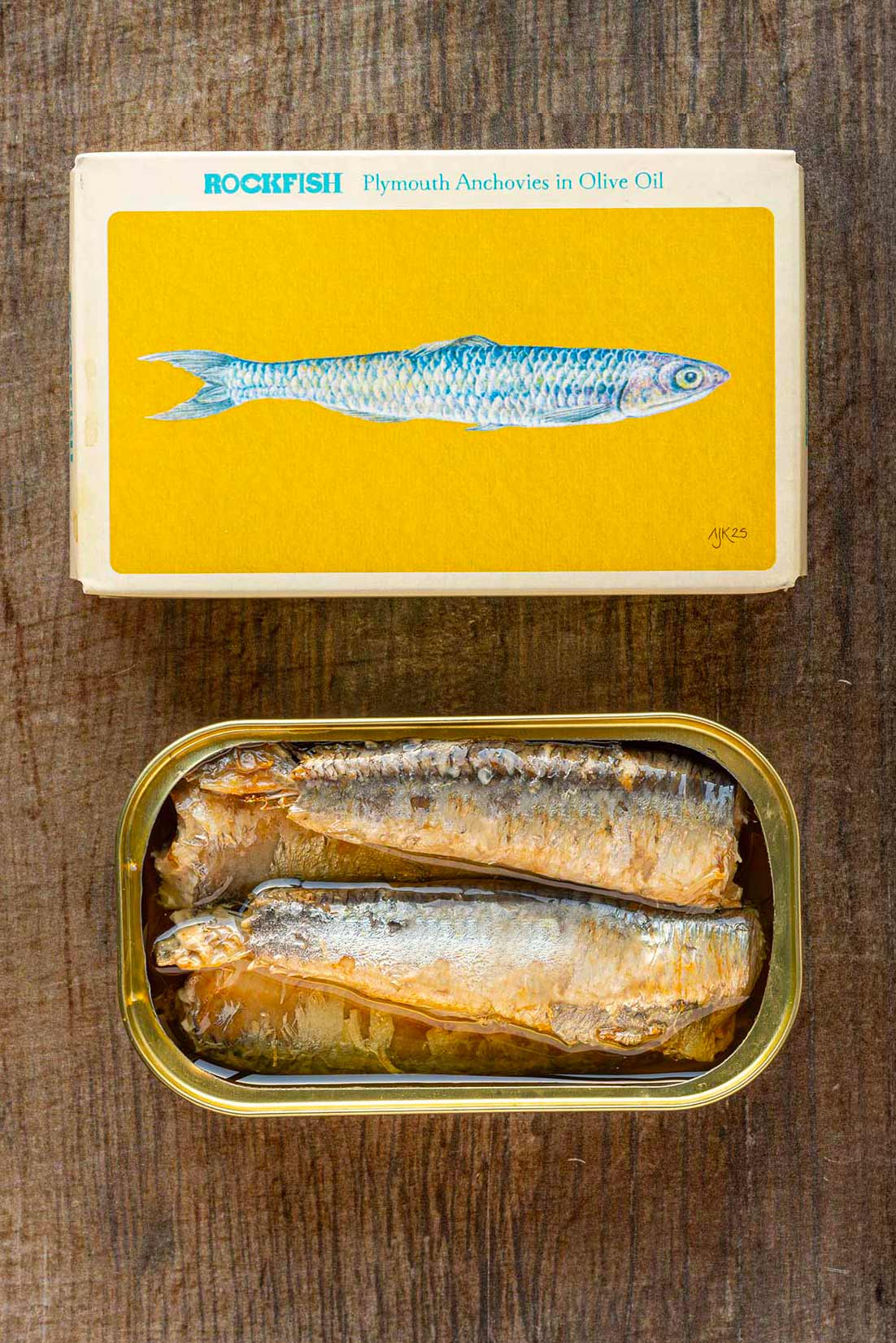 Rockfish Plymouth Anchovies in Olive Oil