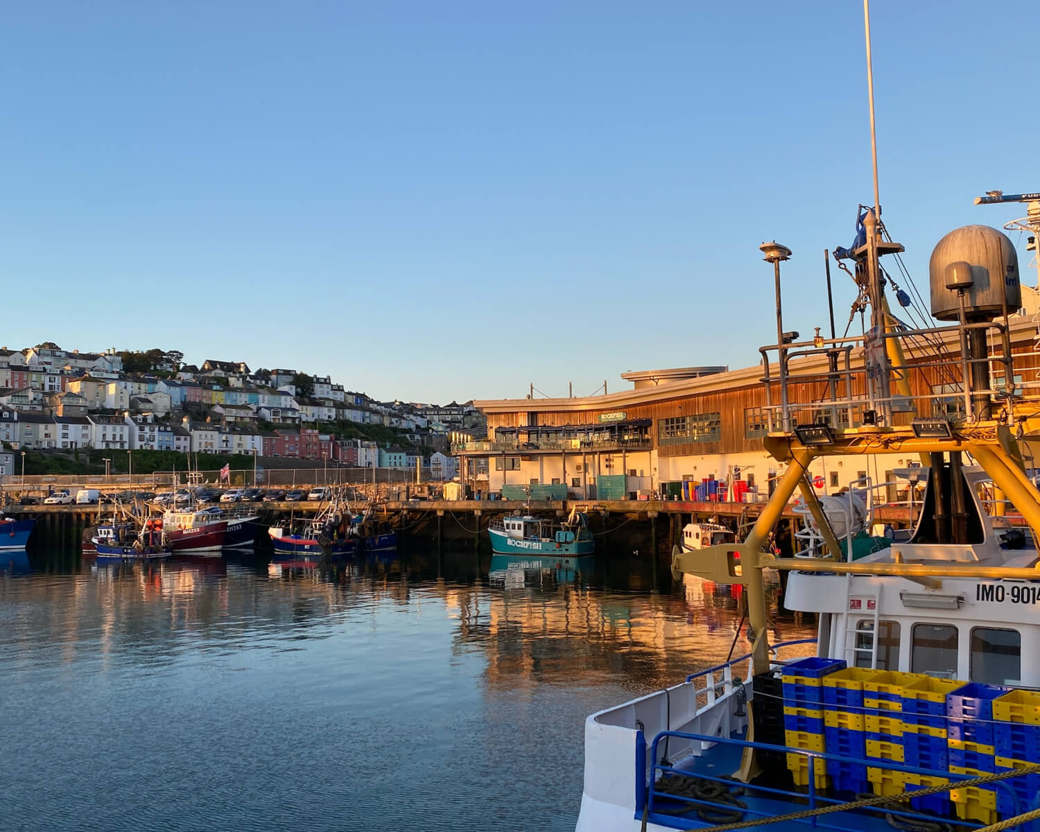 Rockfisher sitting on the quayside in Brixham