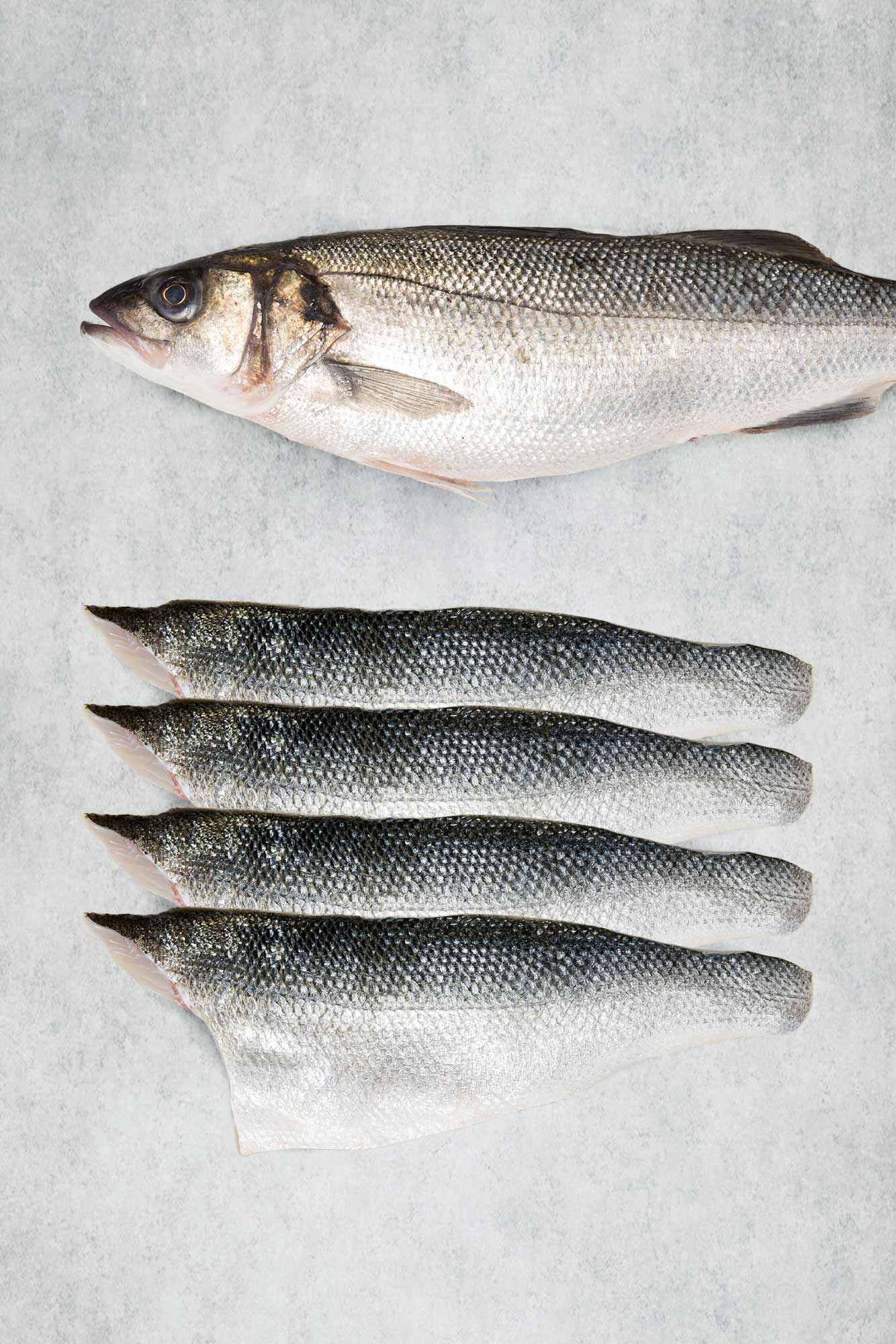 4 rod and line sea bass fillets from Rockfish