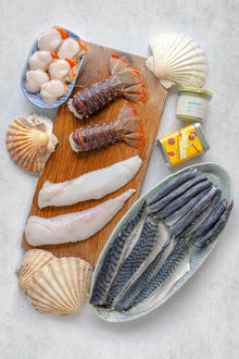 Rockfish BBQ box with lobster