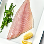 a portion of Black Bream fillet from Rockfish Online Seafood Market on a baking tray